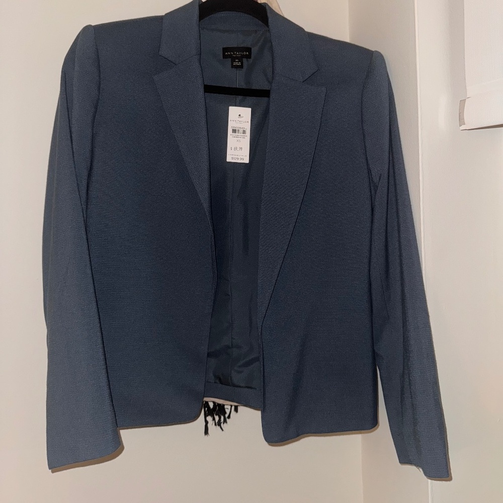 Ann Taylor NWT Teal Blazer XS